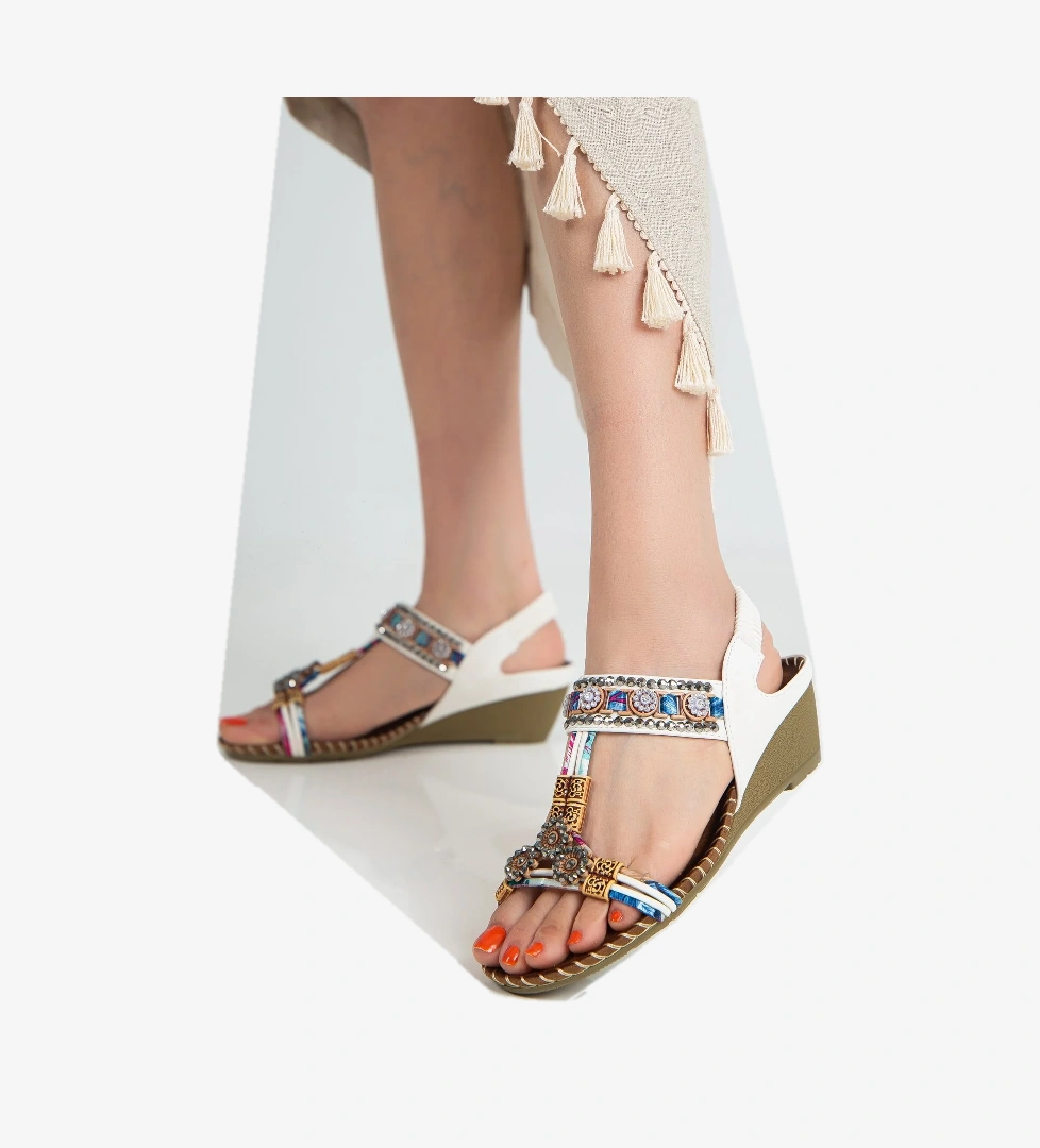 Caroline Anatomik Ortopedik Taşlı Günlük Kadın Sandalet