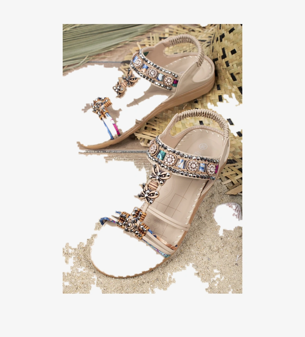 Marina Anatomik Fashion Taşlı Günlük Kadın Sandalet