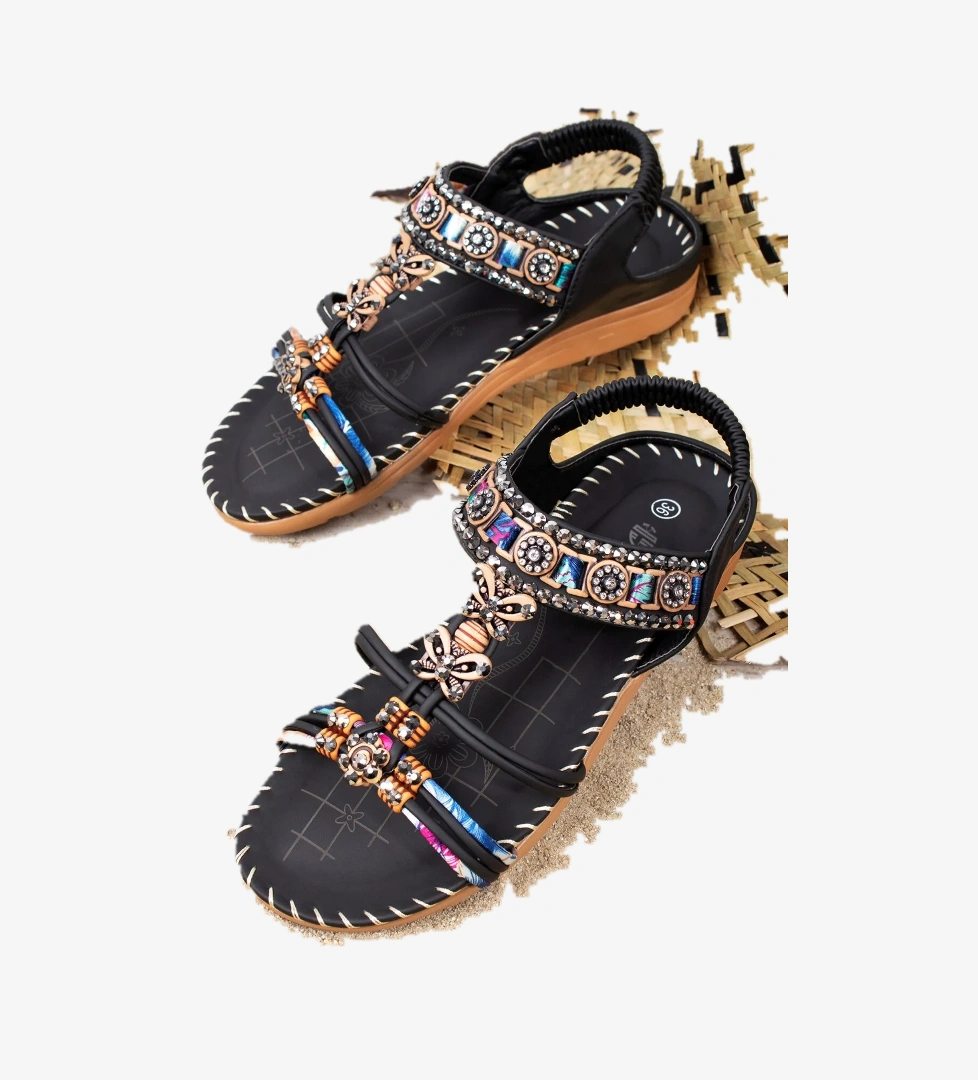 Marina Anatomik Fashion Taşlı Günlük Kadın Sandalet