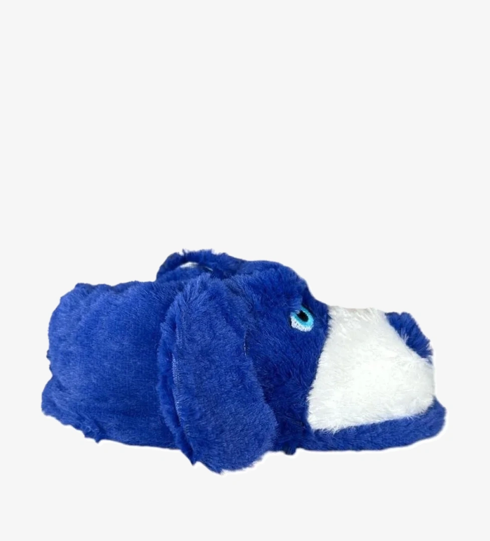 Sevimli Köpek Figürlü Çocuk Panduf MAVİ