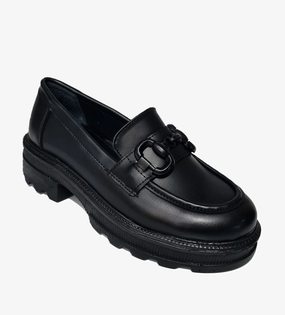 Zincir Aksesuarlı Kadın Loafer Ayakkabı 429001-z - Görsel 1