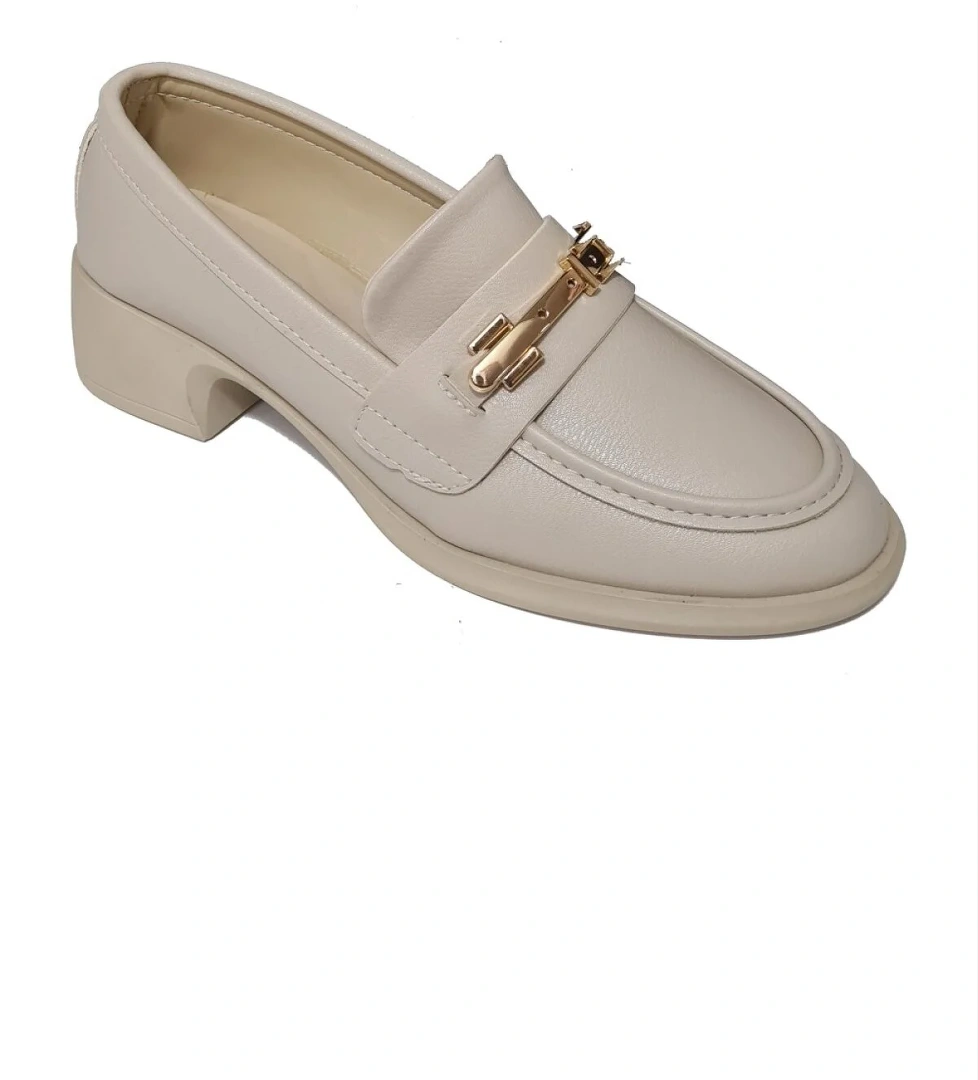 Topuklu Aksesuarlı Kadın Loafer Ayakkabı 0094016-z - Görsel 1