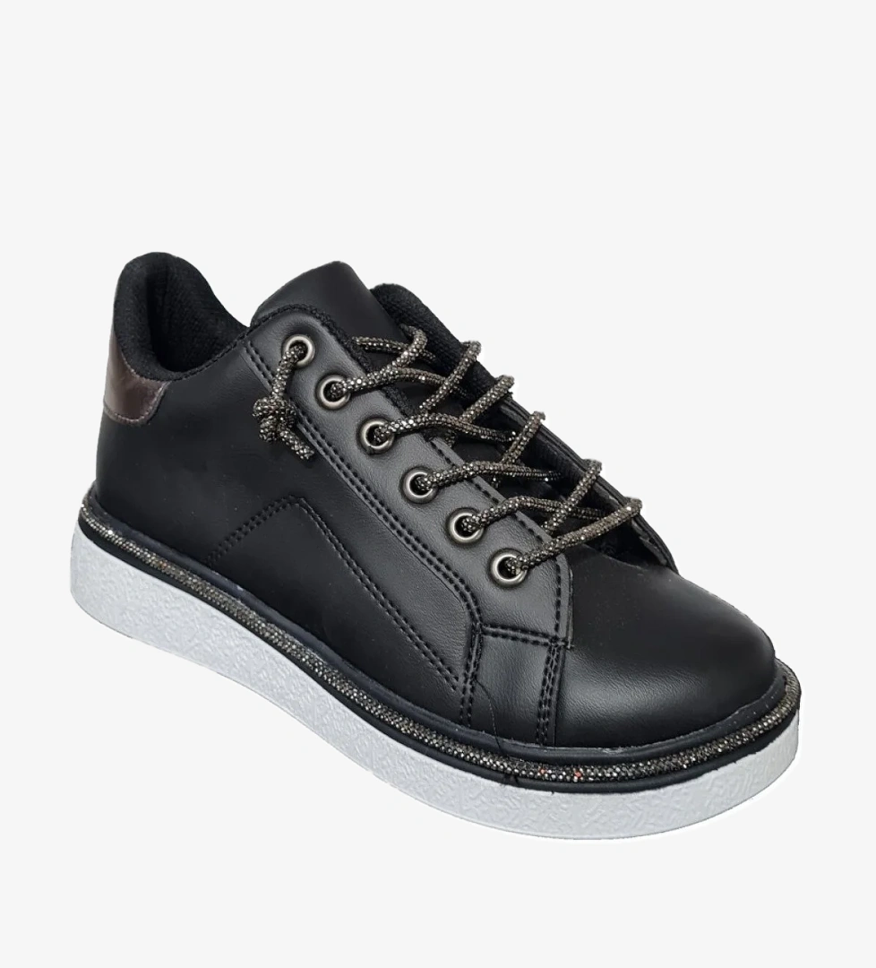 Bağcık Taşlı Kalın Taban Taşlı Sneaker Ayakkabı 702169-z