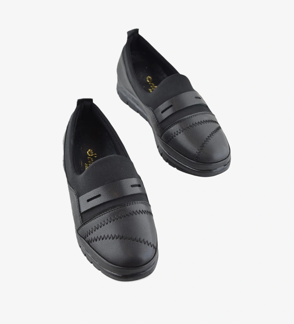 0248 Rahat Ortopedik Taban Günlük Kadın Ayakkabı Babet Kadın Kışlık Ayakkabı - Görsel 1