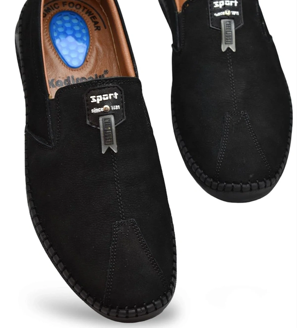 Ispartalılar 066 Tam Ortopedik Taban Hakiki Deri Nubuk Erkek Ayakkabı Günlük Topuk Jelli model görseli