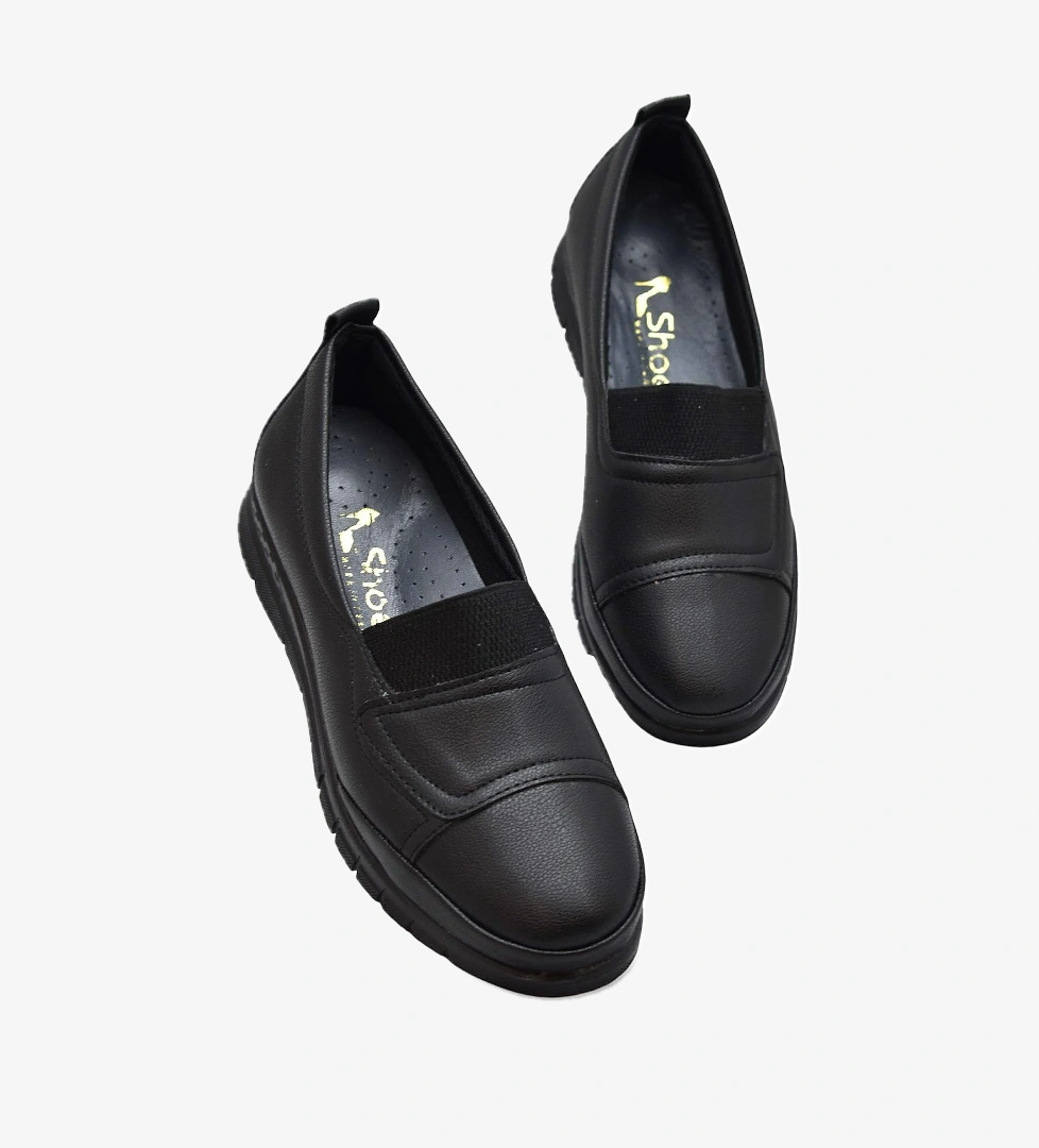 Ayakkabı Burada 0241 Streçli Rahat Ortopedik Taban Günlük Kadın Ayakkabı Babet Kadın Kışlık Ayakkabı model görseli