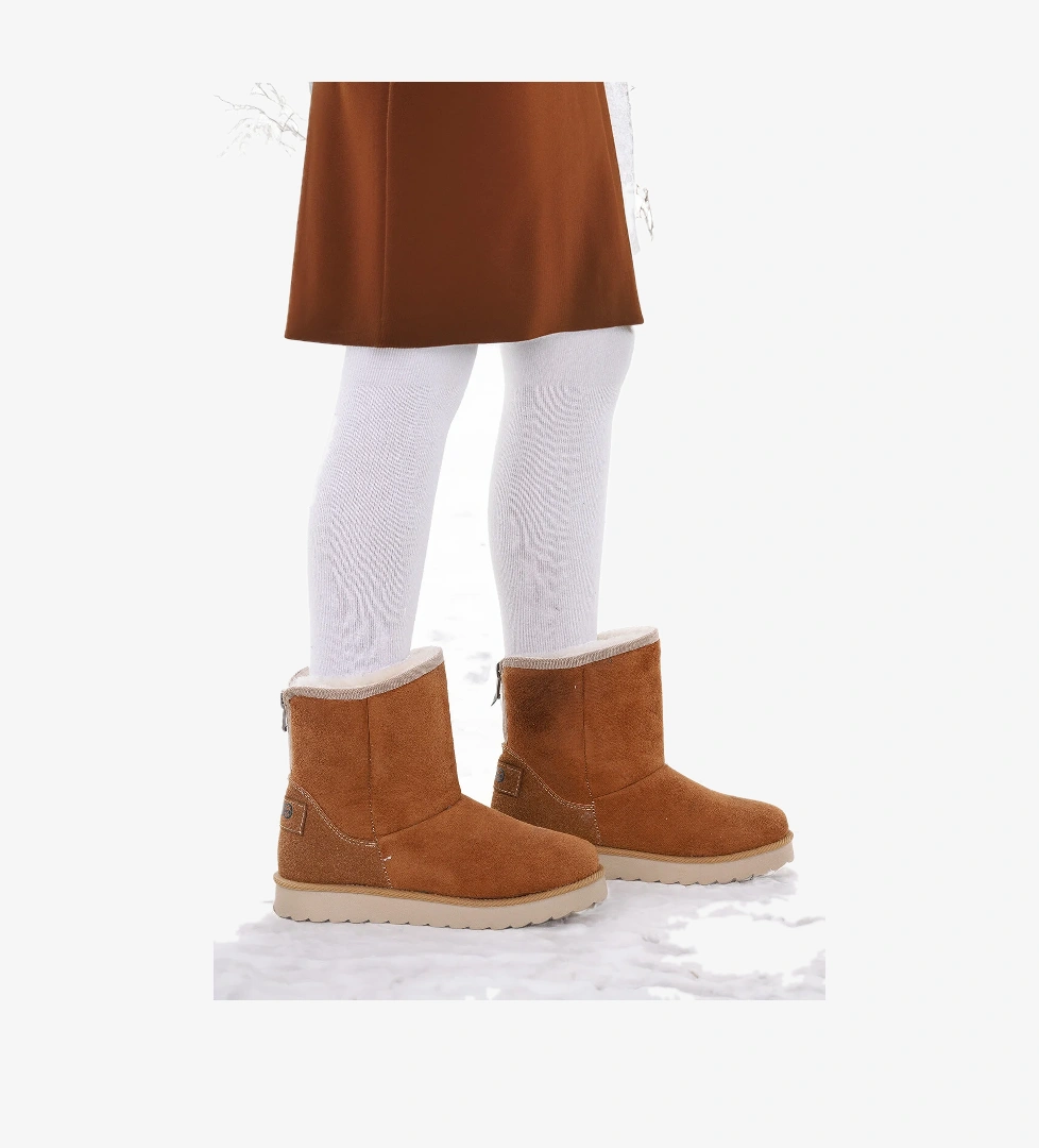 Jessy Fermuarlı Kız Çocuk Bot Tarçın