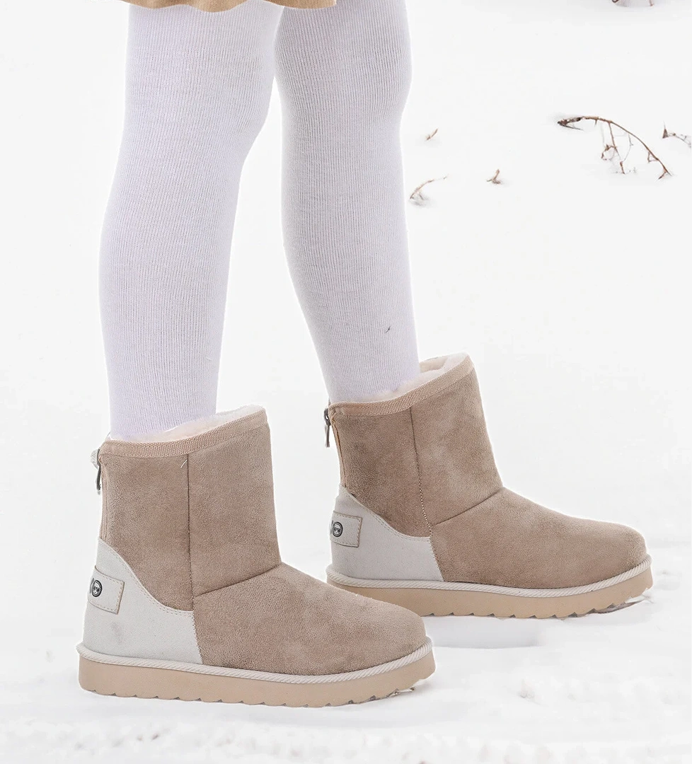 Jessy Fermuarlı Kız Çocuk Bot Bej