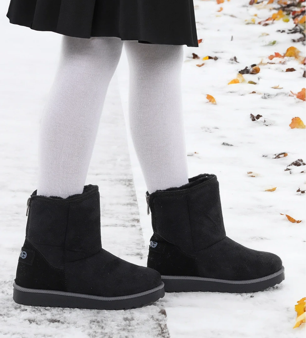 Jessy Fermuarlı Kız Çocuk Bot Siyah - Görsel 1