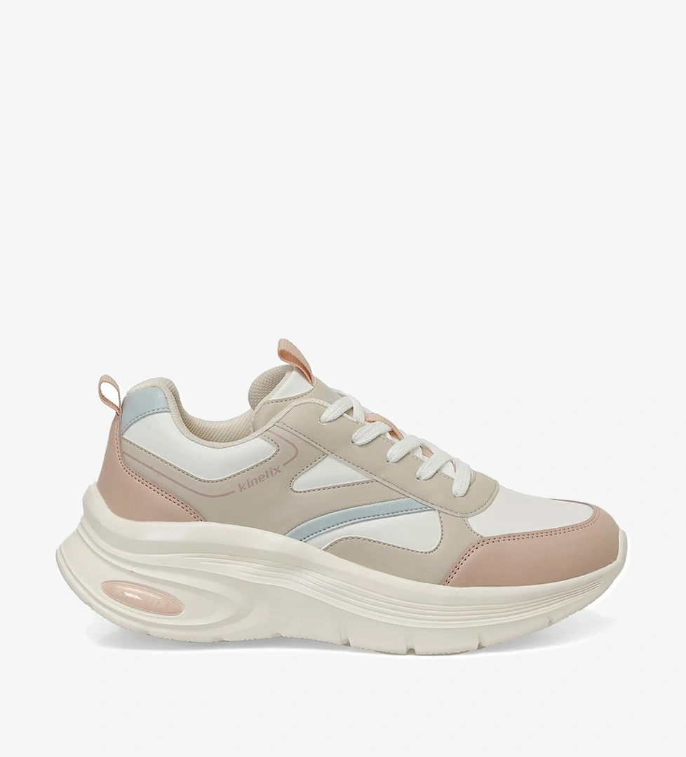 LINDSEY PU W 4PR Ekru Kadın Comfort Ayakkabı - Görsel 1