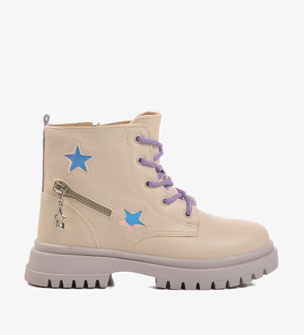 Pepino 1525-f Krem-lila Siyah-pembe Kız Çocuk Bot model görseli