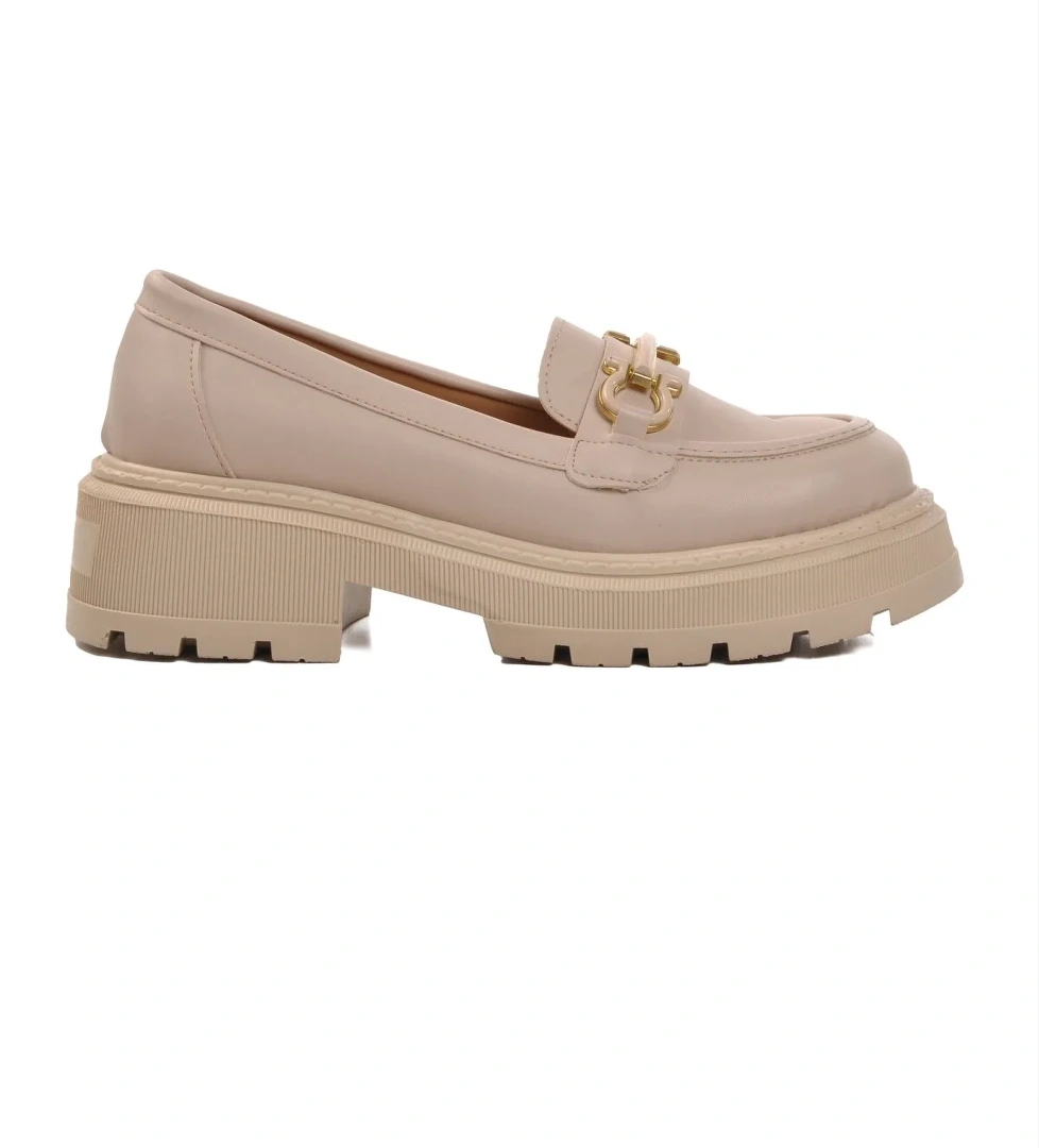 572377 Bej Cilt Kadın Günlük Ayakkabı - Görsel 1