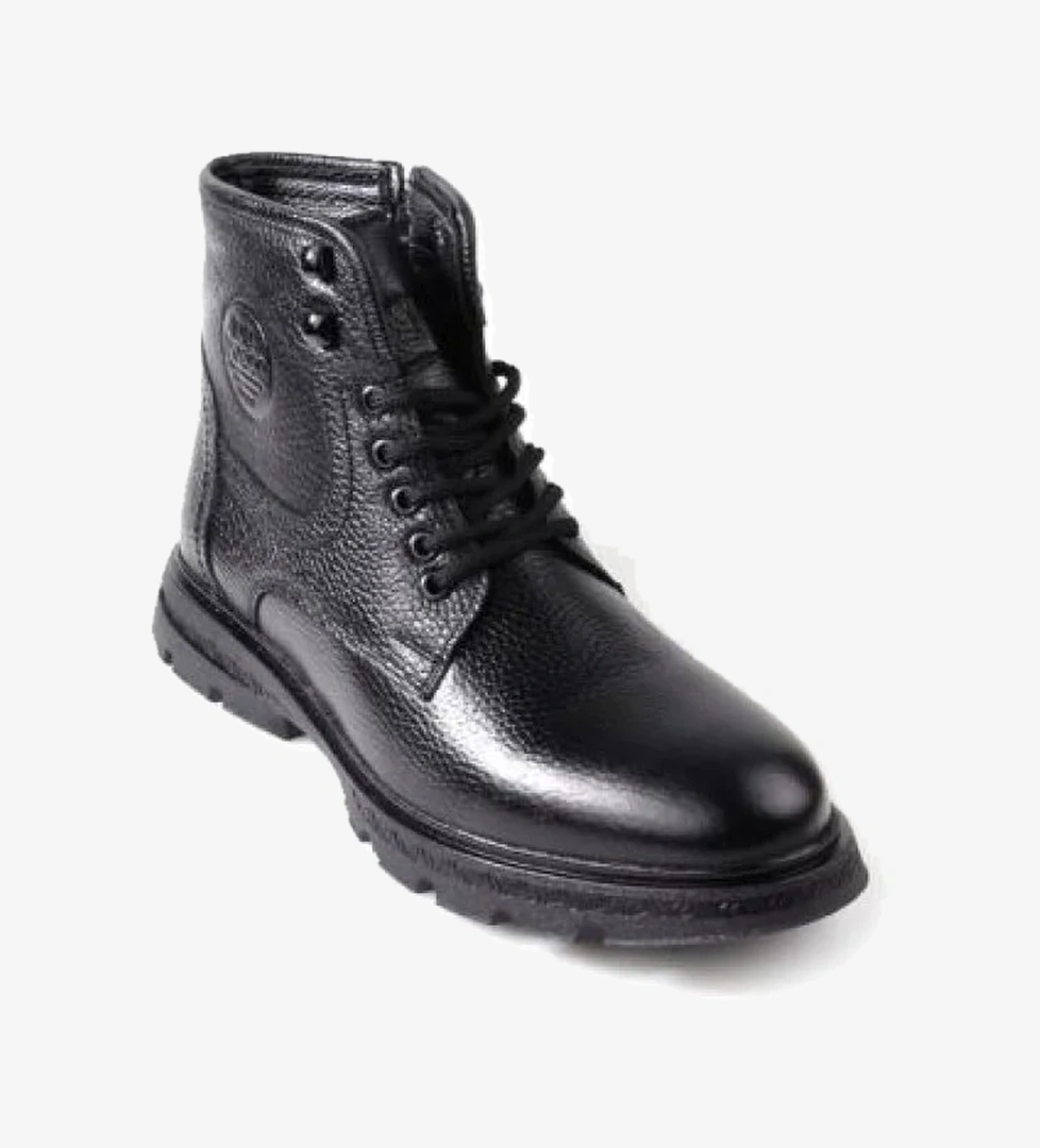 Bzky 23103 Erkek Kauçuk Taban Kürklü Hakiki Deri Bot