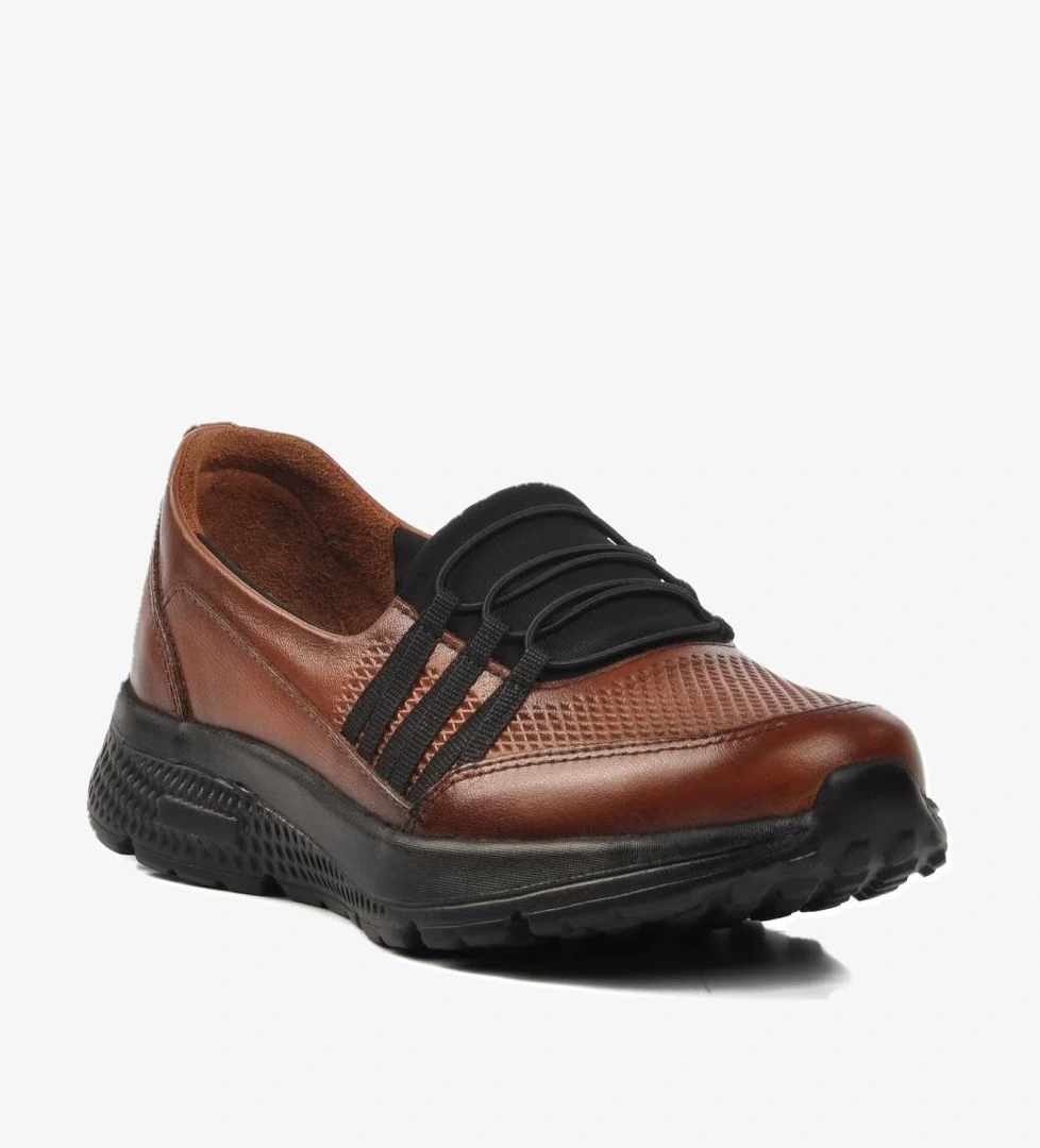 017-D Taba Hakiki Deri Kadın Günlük Ayakkabı