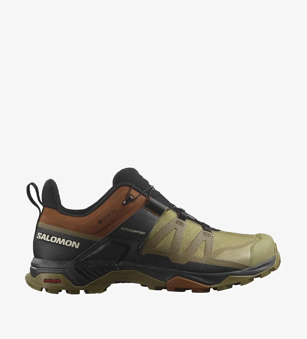Salomon X Ultra 4 Goretex Erkek Haki Outdoor Ayakkabı model görseli