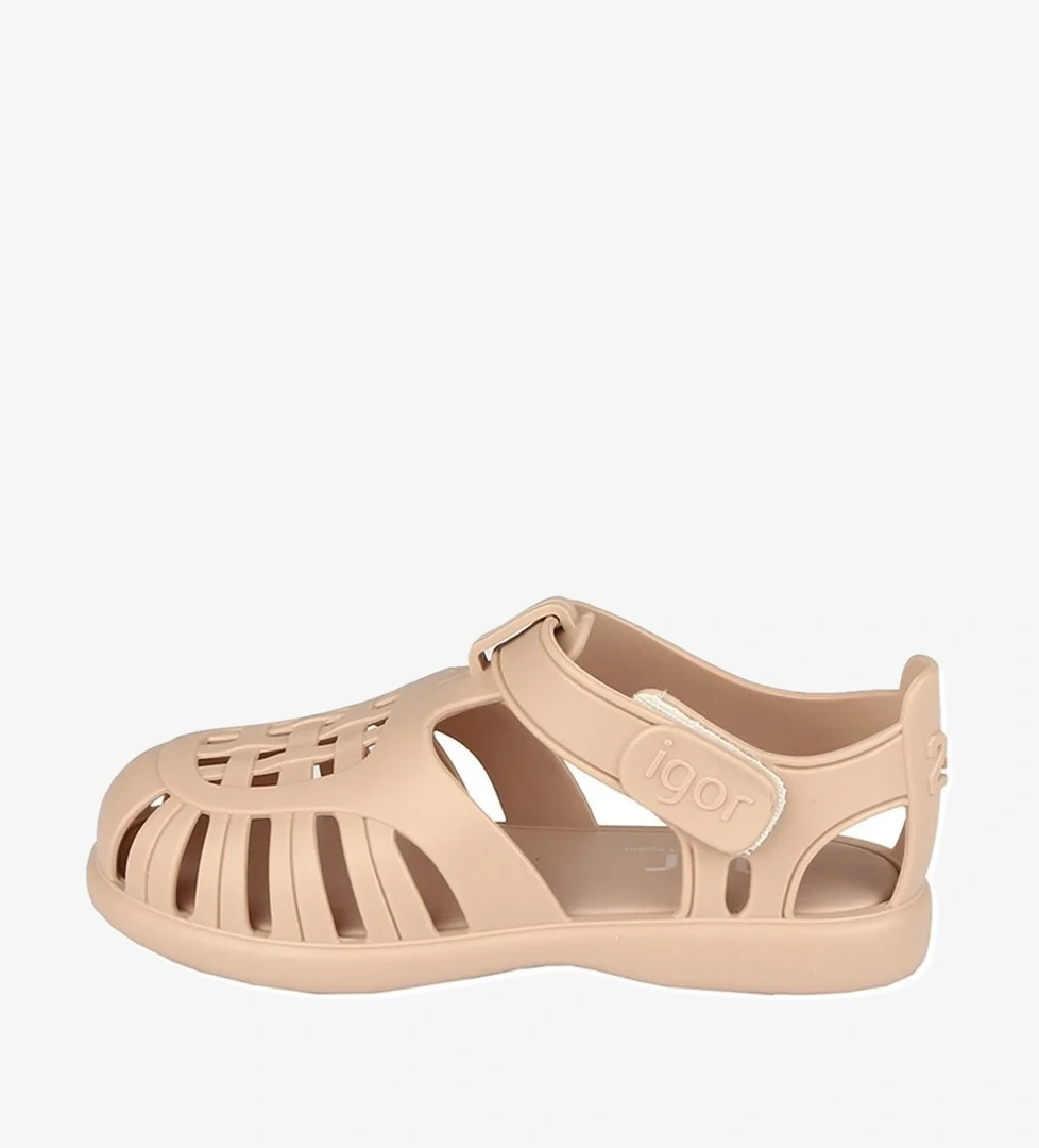 Tobby Solid Çocuk Bej Sandalet