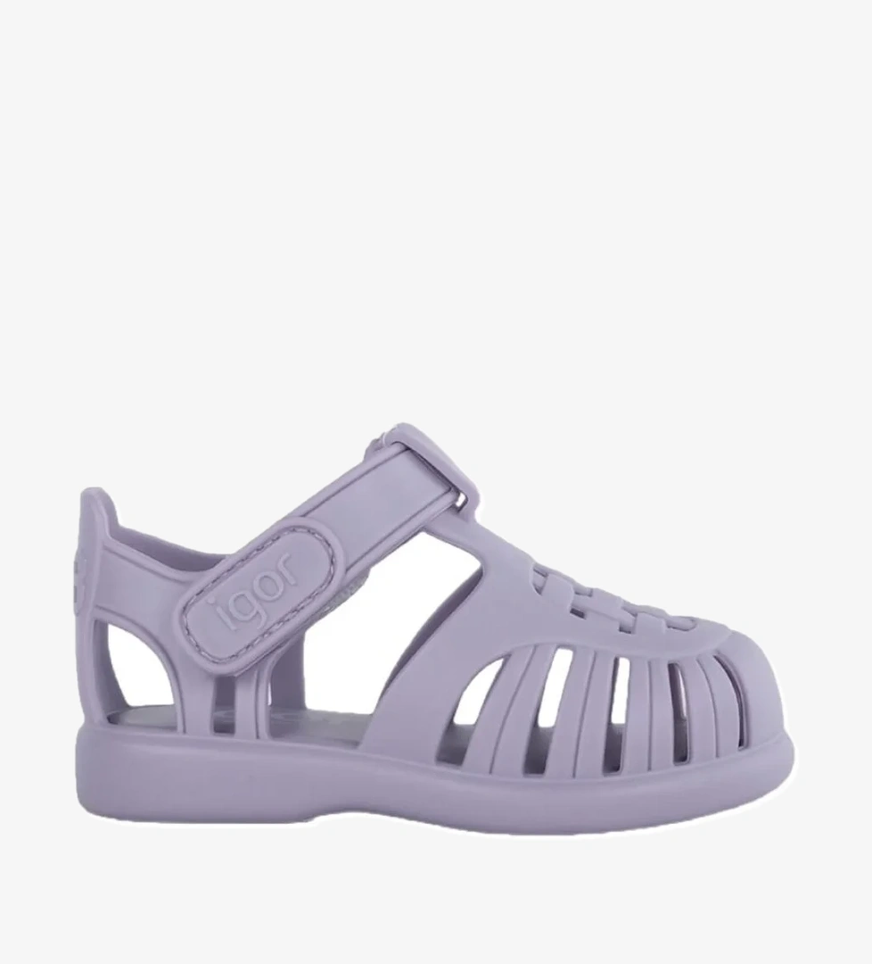 Tobby Solid Çocuk Mor Sandalet