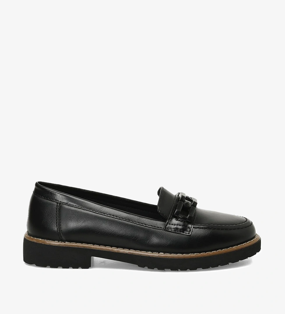 324016.Z 4PR Siyah Kadın Loafer - Görsel 1