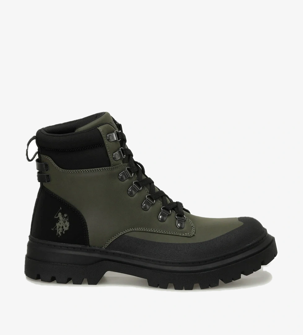 U.S. Polo Assn. ZAYN 4PR Haki Erkek Biker Bot - Görsel 1