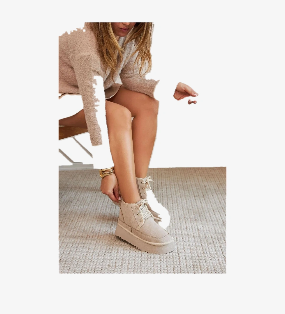 Elit MRT101S Kadın Düz Bot Bej