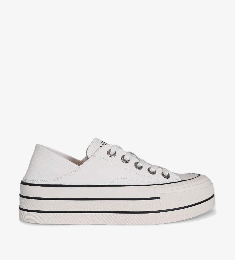 Lufian Kadın Pamela Sneaker Ayakkabı 121230001 Siyah Beyaz model görseli