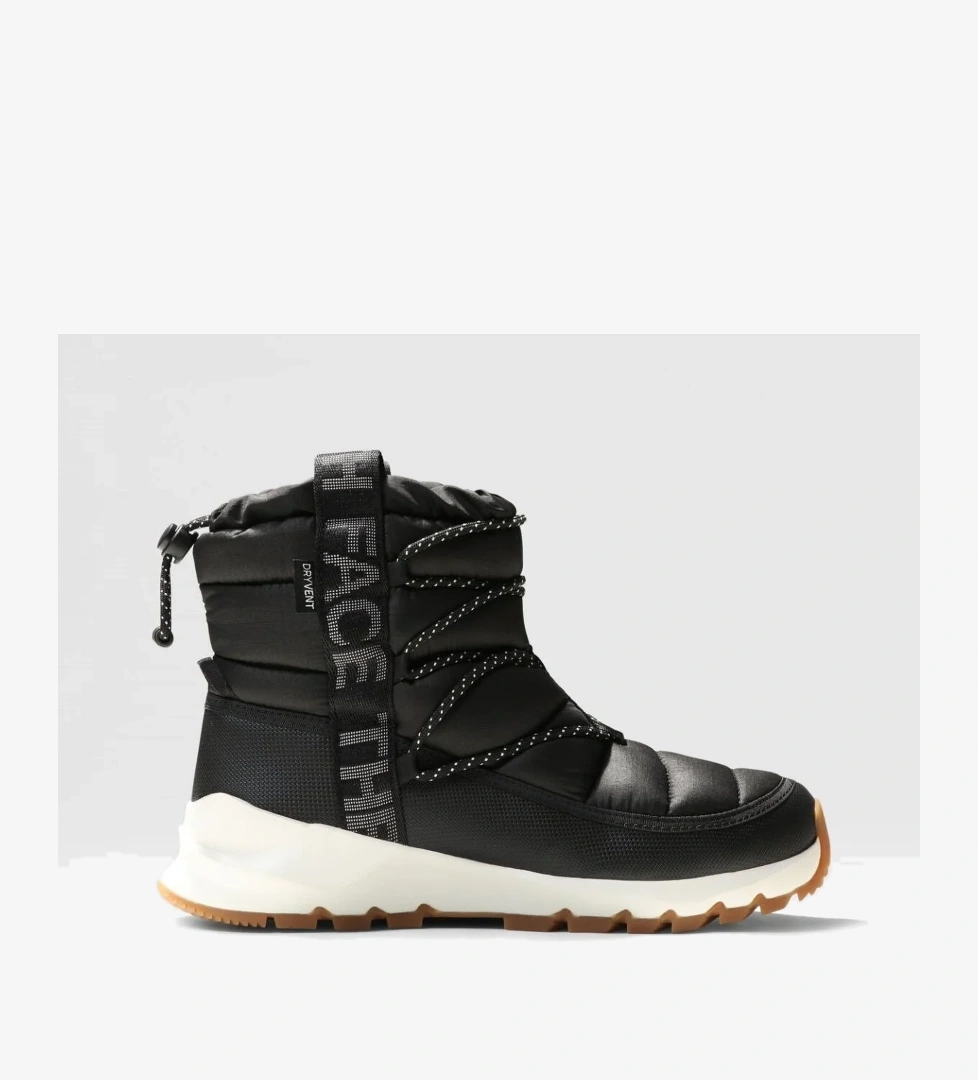 The North Face Thermoball Lace Up Waterproof Kadın Siyah Ekru Bot model görseli