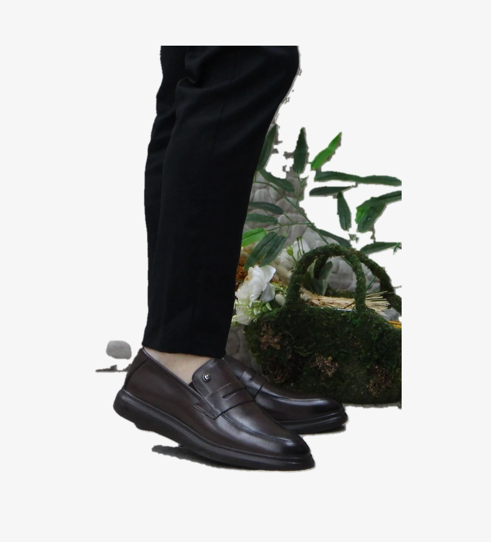 14207 Kahve Orijinal Ürün Hafif Taban Hakiki Deri Erkek Ayakkabı - Görsel 1