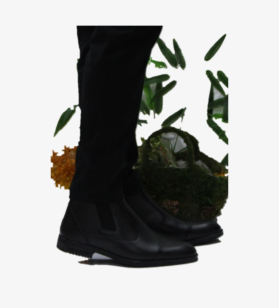 Pierre Cardin 11925251 Siyah Orijinal Ürün Fermuarlı Hakiki Deri Erkek Bot model görseli