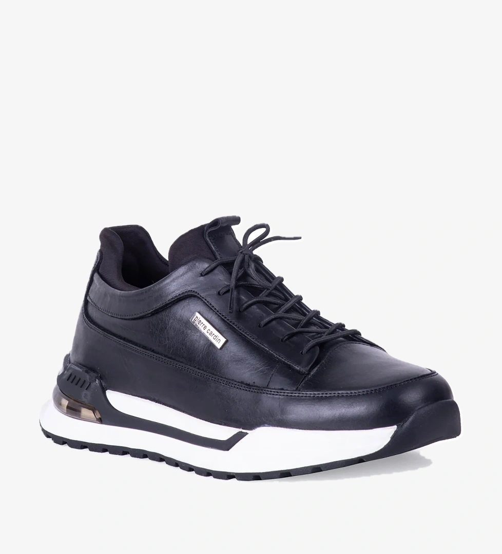 Pierre Cardin 4K 1210274 Erkek Hakiki Casual Ayakkabı Siyah model görseli