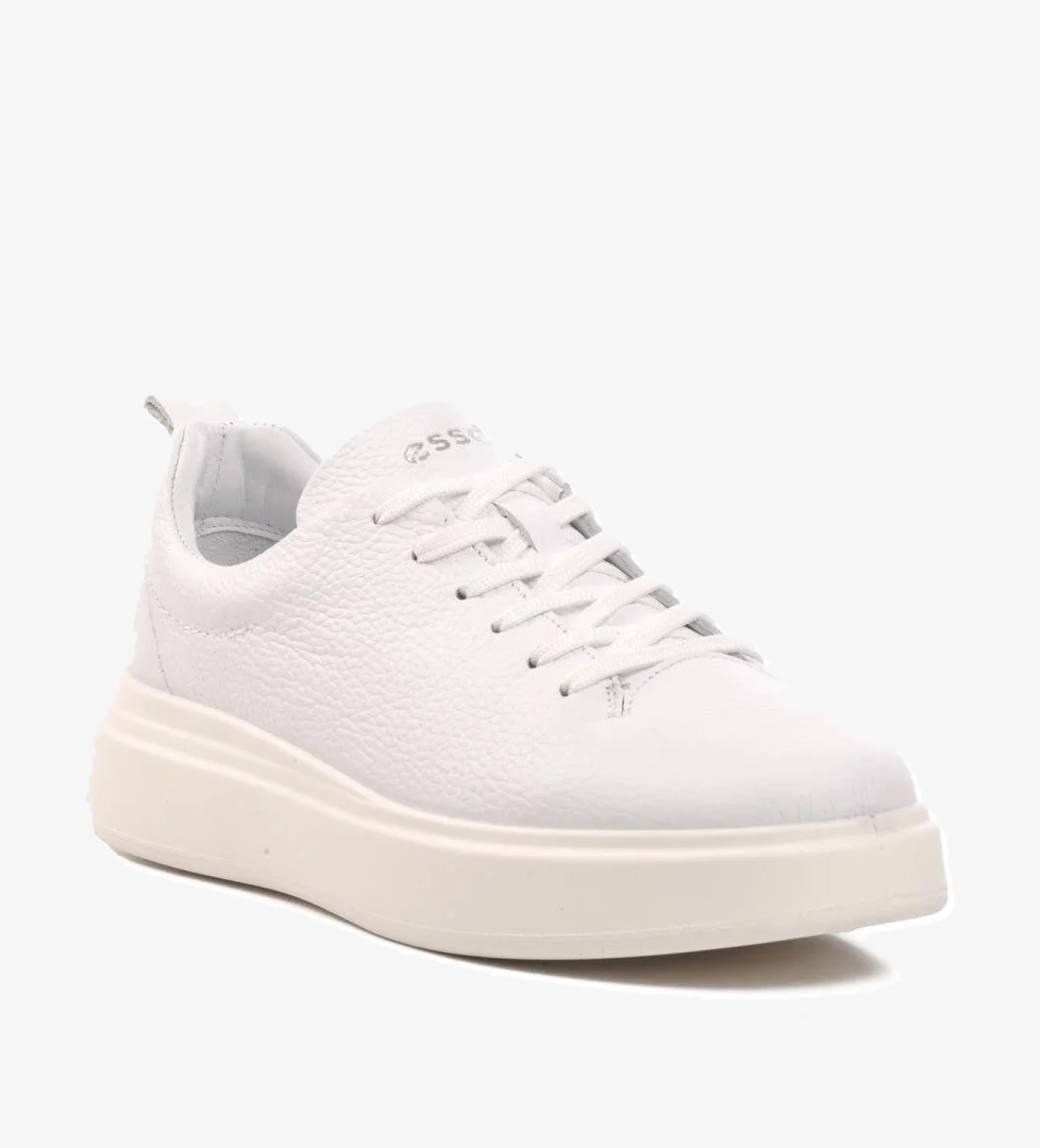 6419 Beyaz Ortopedik Deri Erkek Günlük Ayakkabı - Görsel 1