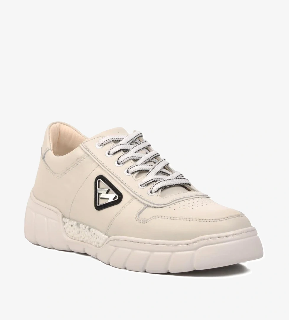 Marcomen 152-19503 Kırık Beyaz Hakiki Deri Erkek Sneaker model görseli
