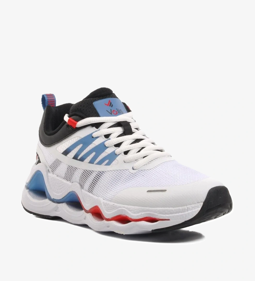 24417 Beyaz Hafif Fileli Erkek Spor Ayakkabı