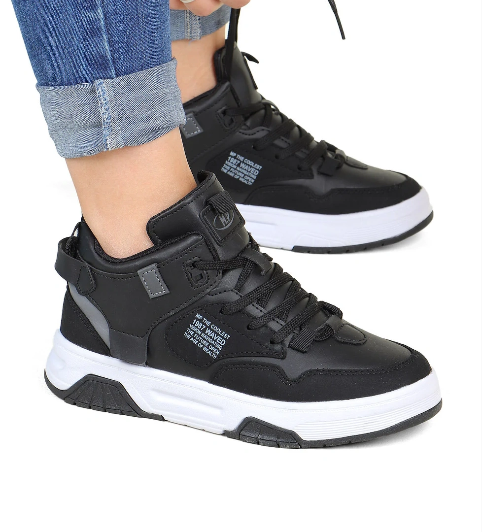 . Waved Bilekli Cilt Unisex Spor Ayakkabı