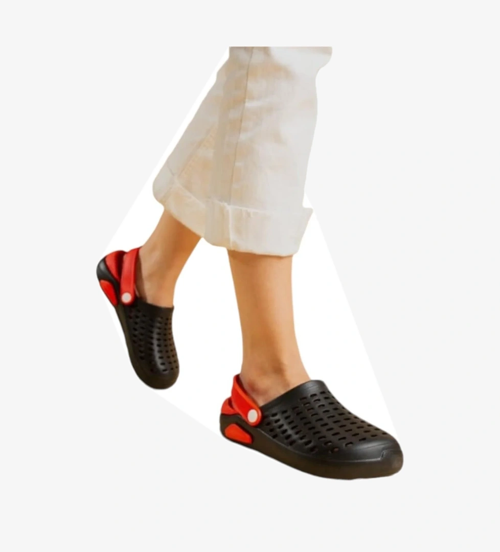 Unisex Comfort Eva Taban Terlik SİYAH - KIRMIZI