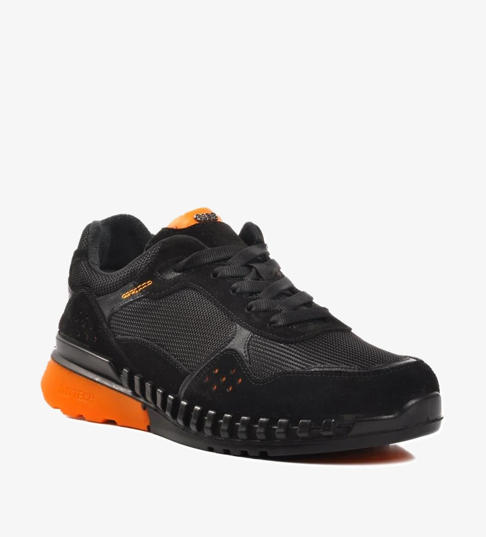 6220 Siyah Hakiki Deri Ortopedik Erkek Günlük Ayakkabı