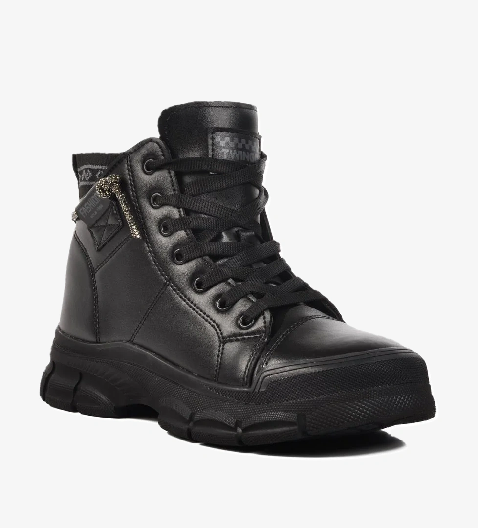 Walkway Persei Z Siyah İçi Bej-kahve Kürklü Kadın Bot model görseli