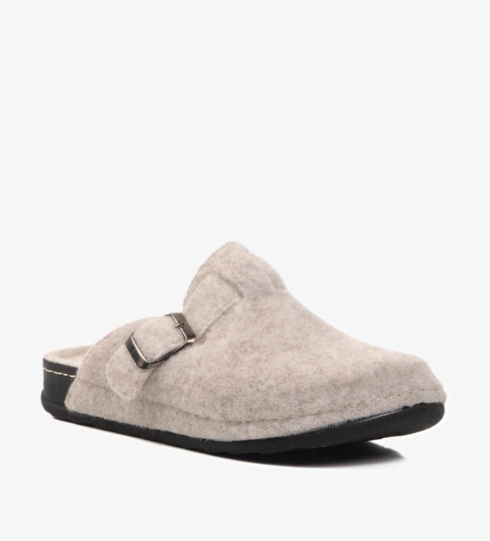 K-9548 Bej Kadın Önü Kapalı Ev Terlik