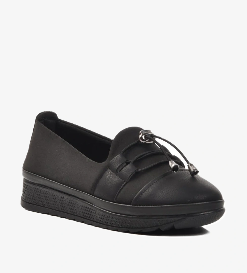 026 Siyah Zümrüt Kadın Günlük Ayakkabı