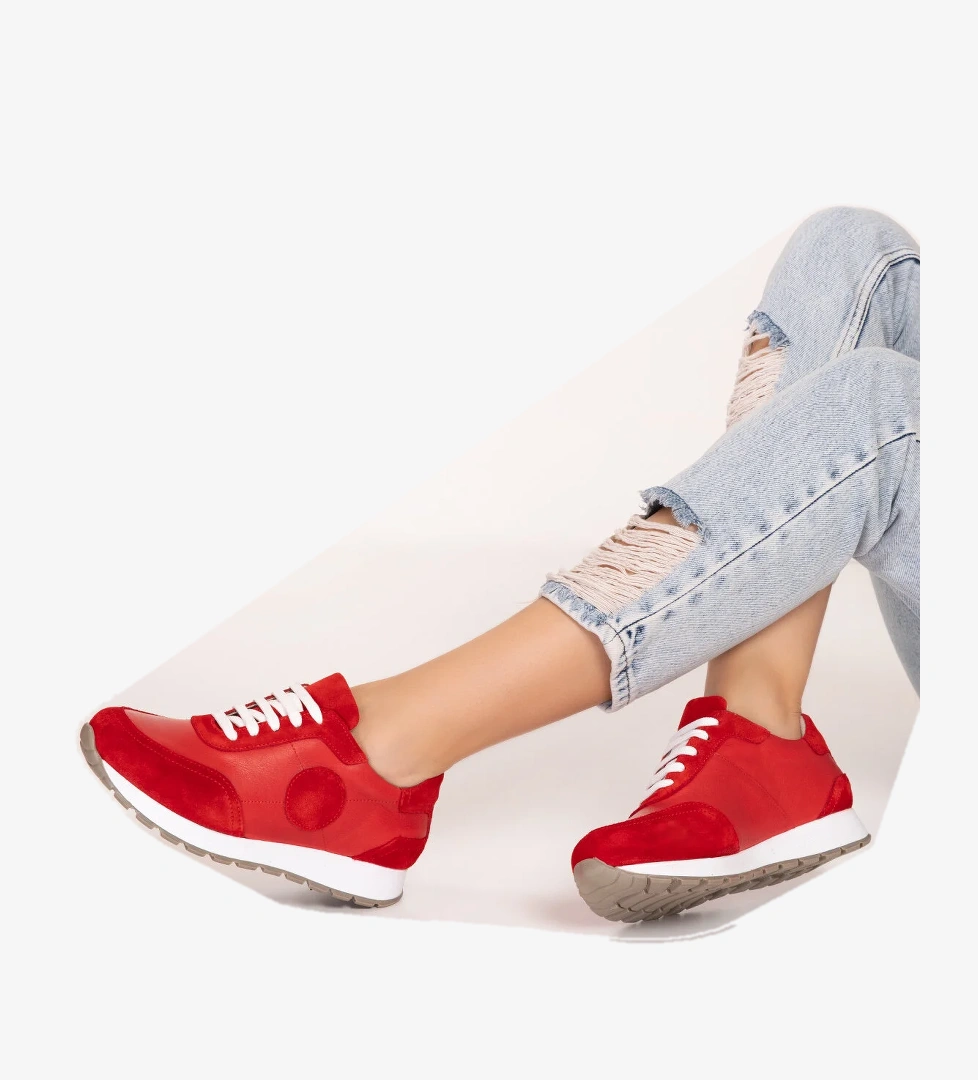 Gondol Içi Dışı Hakiki Deri Anatomik Taban Spor Ayakkabı gnd.20710 - Görsel 1