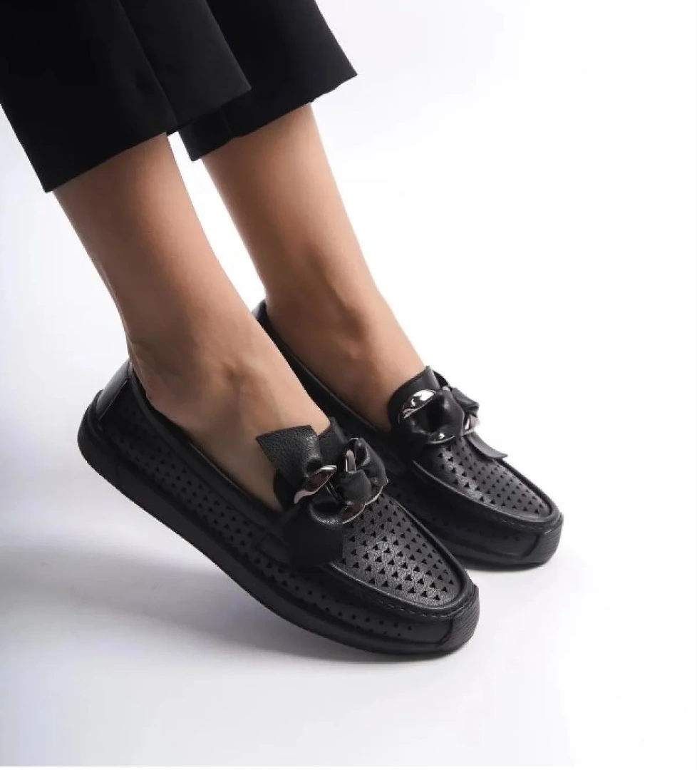 Feles Delikli Loafer Kadın Babet model görseli