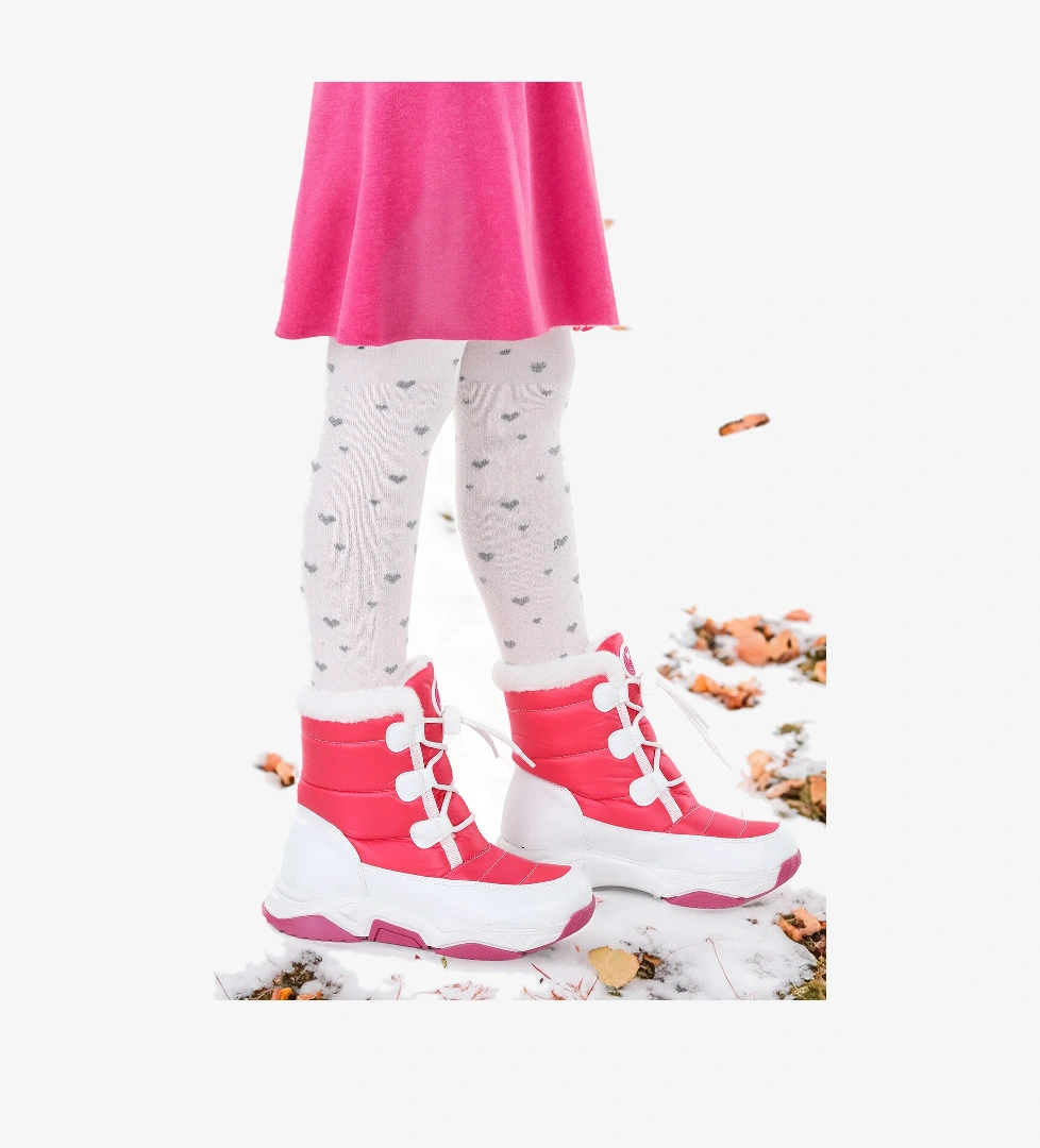 Alison Bağcıklı Kız Çocuk Kar Botu Fuşya - Pembe