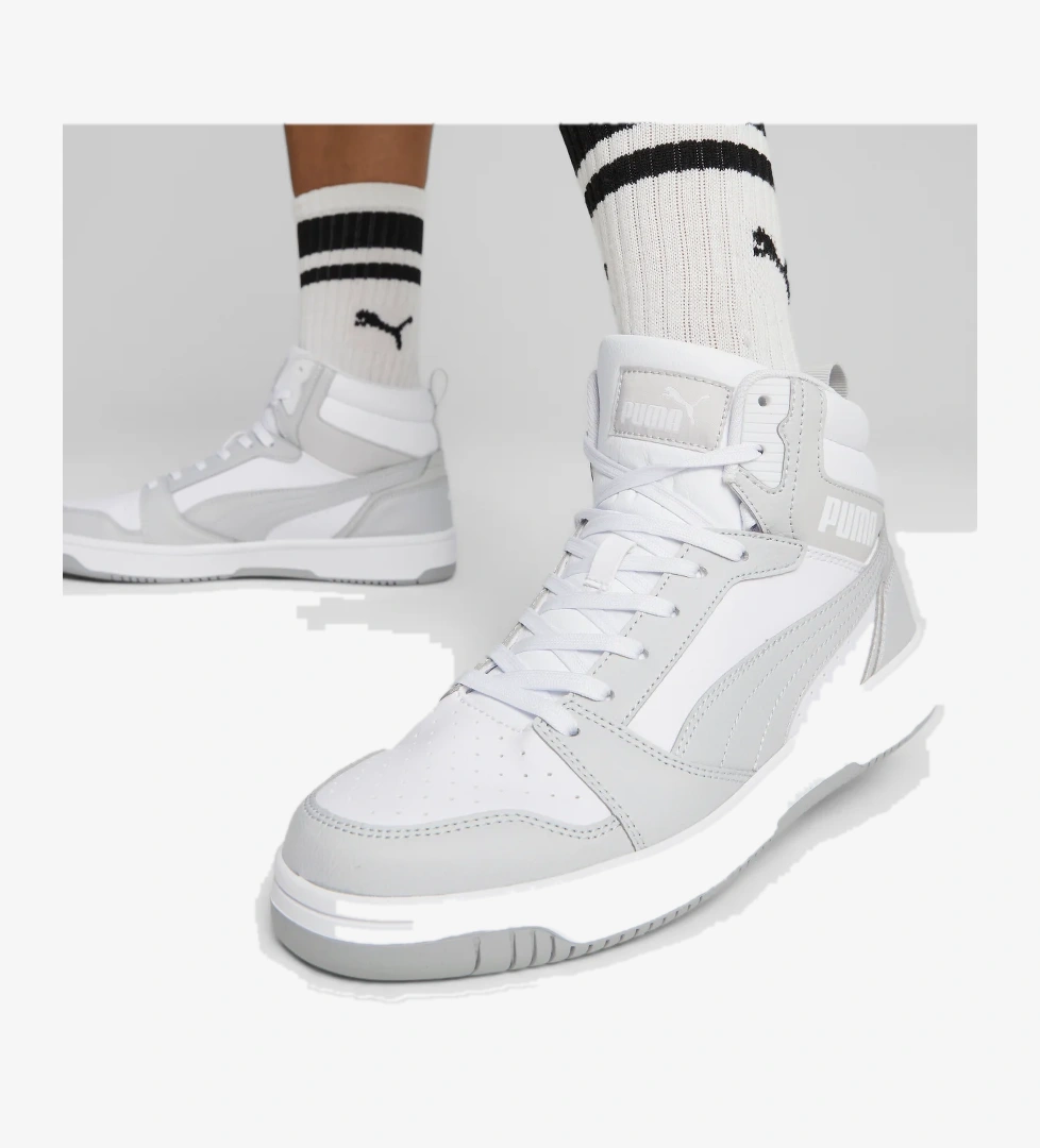 Puma Rebound V6 Unisex Gri Sneaker model görseli