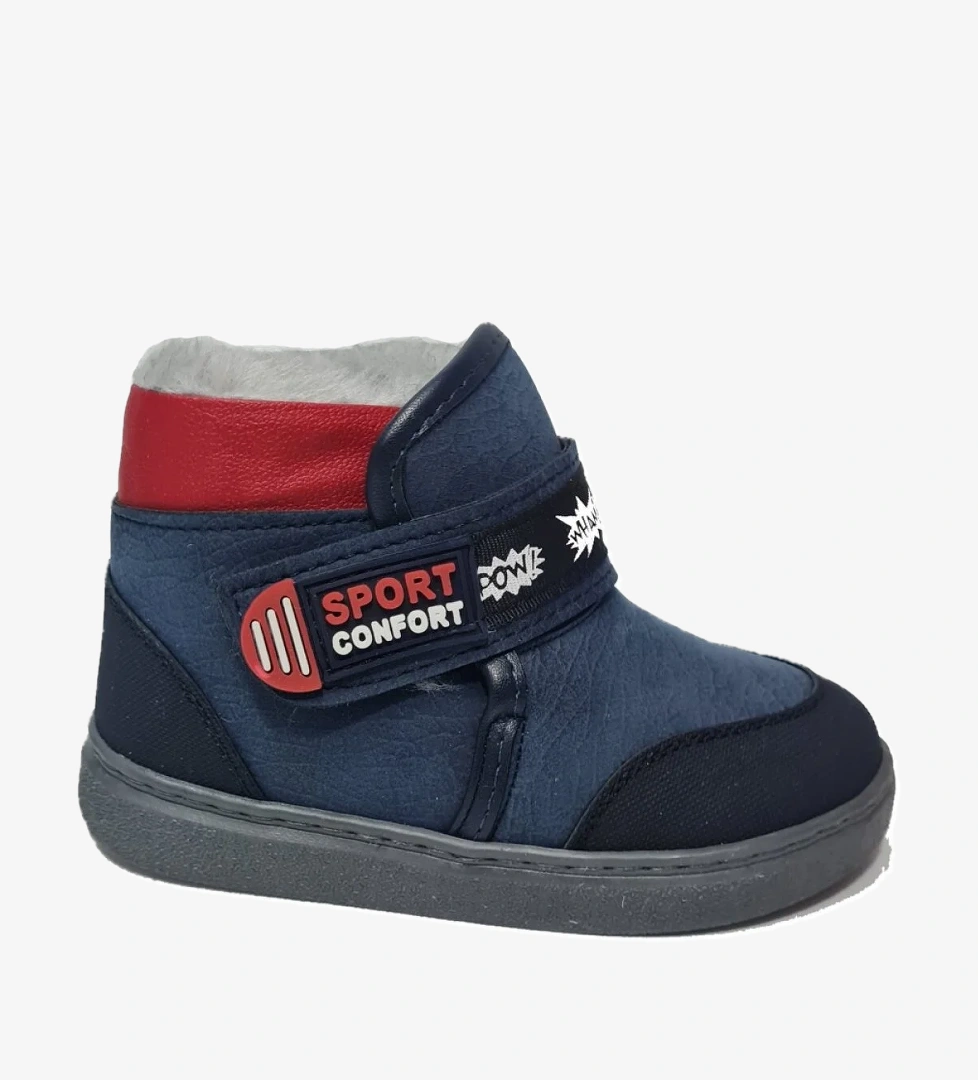 Ba&amp;Ba 4223504-B Erkek Çocuk Bot İçi Kürklü Kaymaz Taban