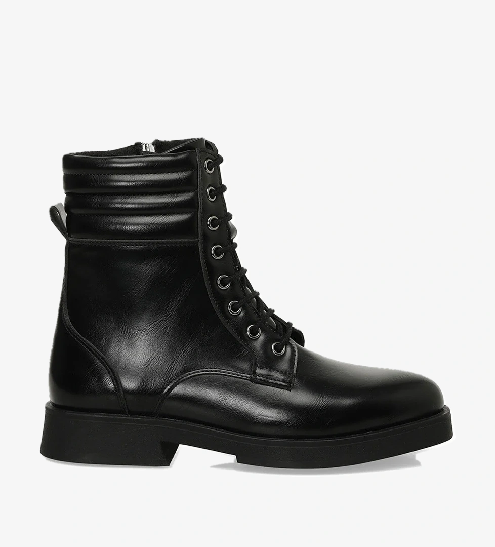 Polaris 324106.Z 4PR Siyah Kadın Düz Bot - Görsel 1