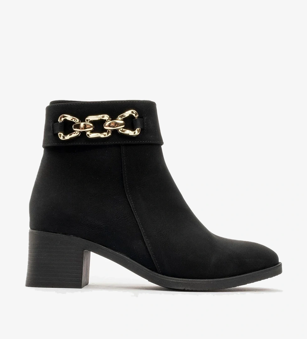 Kaydırmaz Tokalı Kadın Bot SİYAH ZÜMRÜT