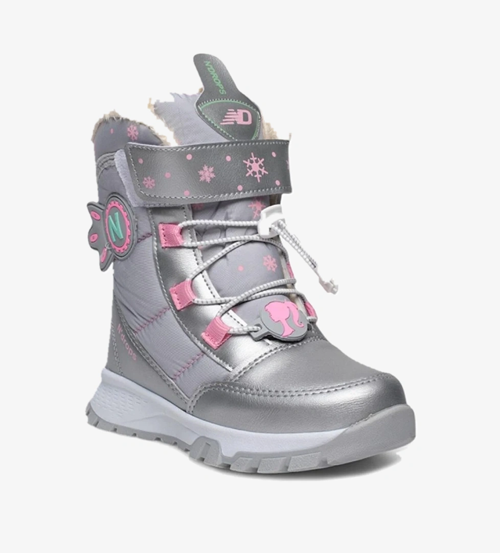 Ndrops-014 İçi Yünlü Unisex Kar Botu Çocuk Bot