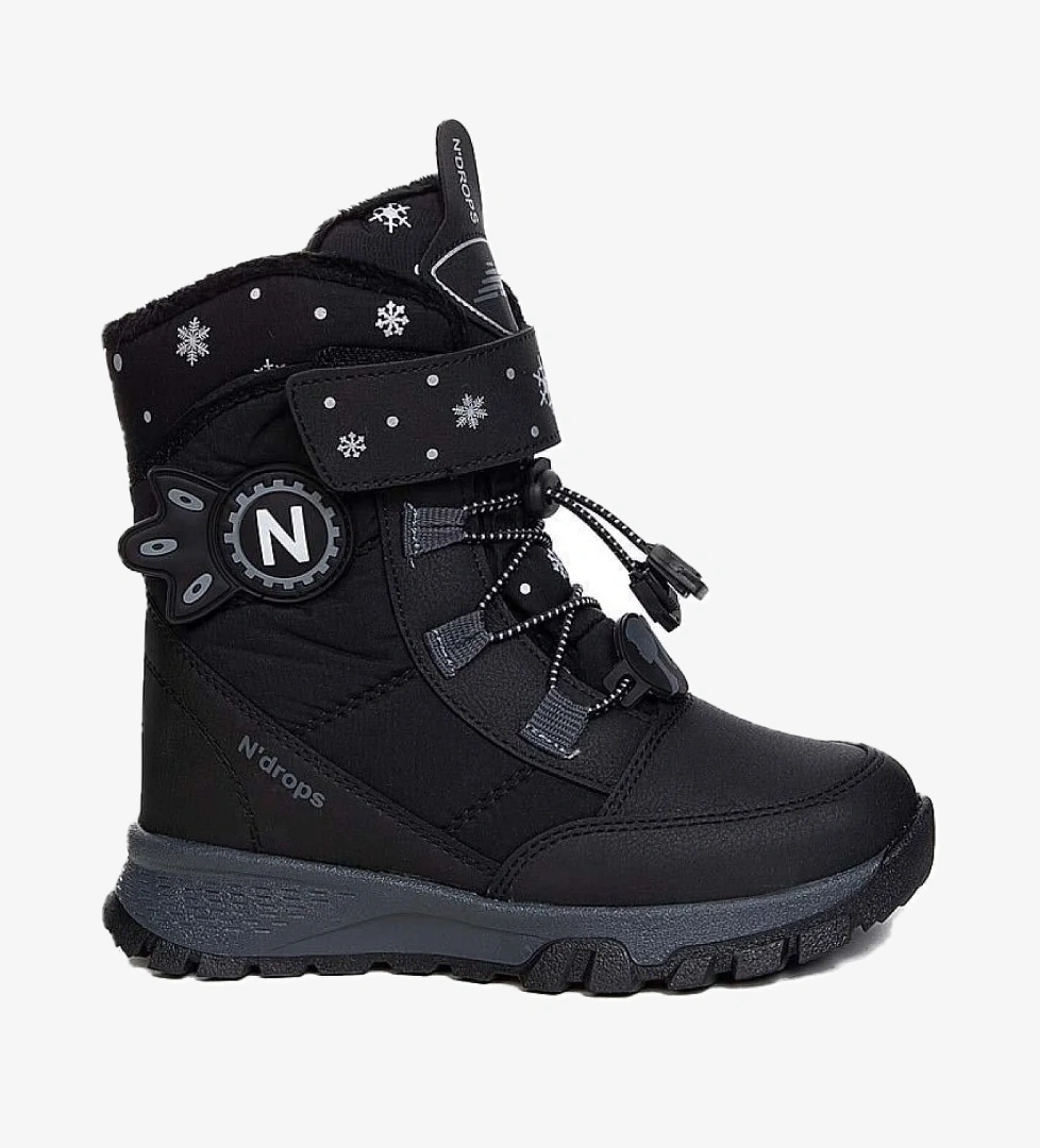 Ndrops-014 İçi Yünlü Unisex Kar Botu Çocuk Bot