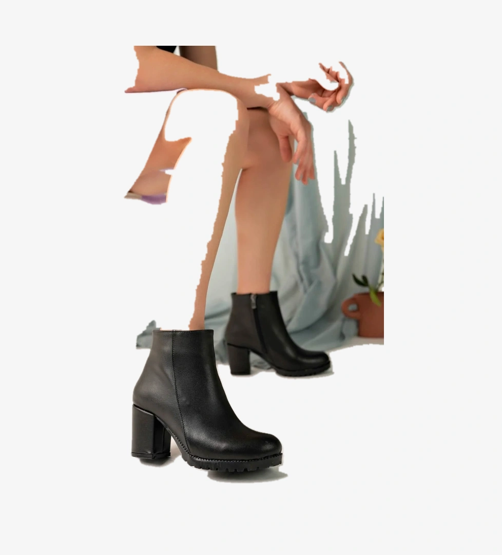 Seri̇bo Seribo 8 Cm Topuklu Kadın Bot model görseli