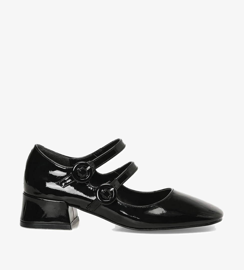 24K-540 4PR Siyah Kadın Topuklu Ayakkabı - Görsel 1