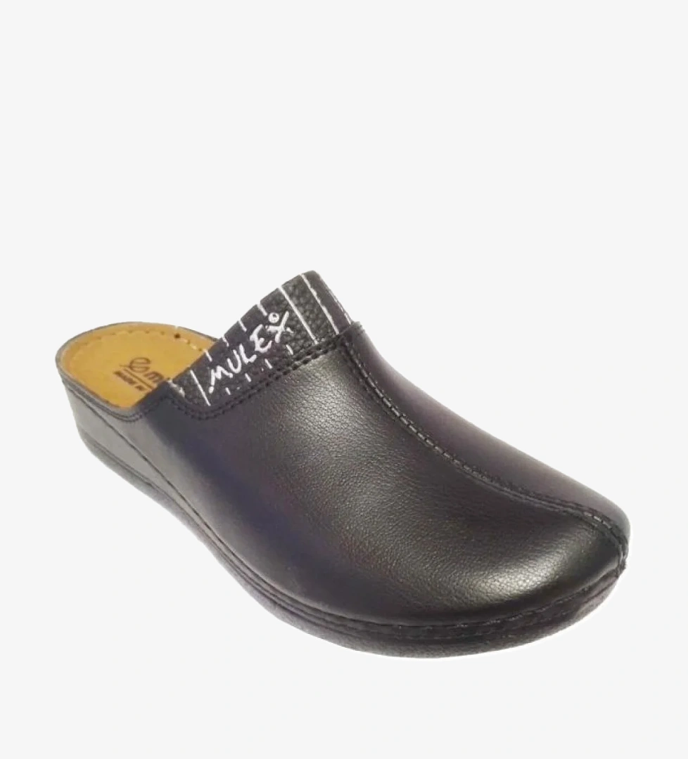 2560-24 Deri Anatomik Sabo Kadın Terlik - Görsel 1